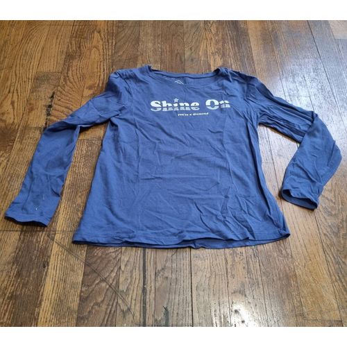 T-Shirt Manches Longues Fille Bleu Imprimé Tex Taille 9/10ans