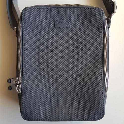 Sacoche Zippée Verticale Unisexe Chantaco En Cuir Anthracite