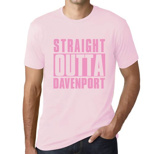 Homme Tee-Shirt Tout Droit Sorti De Davenport - Straight Outta Davenport - T-Shirt Graphique Éco-Responsable Vintage Cadeau Nouveauté