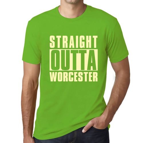 Homme Tee-Shirt Tout Droit Sorti De Worcester - Straight Outta Worcester - T-Shirt Graphique Éco-Responsable Vintage Cadeau Nouveauté