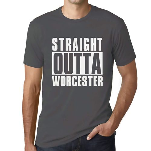 Homme Tee-Shirt Tout Droit Sorti De Worcester - Straight Outta Worcester - T-Shirt Graphique Éco-Responsable Vintage Cadeau Nouveauté