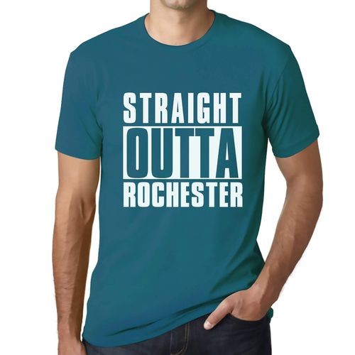 Homme Tee-Shirt Tout Droit Sorti De Rochester - Straight Outta Rochester - T-Shirt Graphique Éco-Responsable Vintage Cadeau Nouveauté