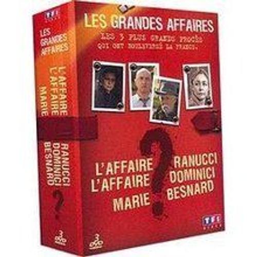 Les Grandes Affaires - Coffret - L'affaire Ranucci + L'affaire Dominici + Marie Besnard - Pack
