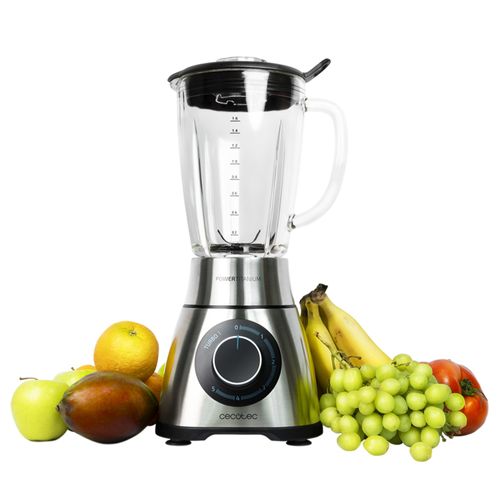 Bol mixeur Cecotec Power Black Titanium 1300 PerfectMix 1,8 L 1300W Acier inoxydable