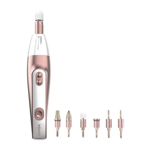 Cecotec Kit De Manucure Et Pédicure Électrique Bamba Pinkycare 700 Perfect Nails. Sept Têtes Interchangeables, Cinq Vitesses Et Deux Sourds De Rotation, Design Ergonomique, Avec Étui