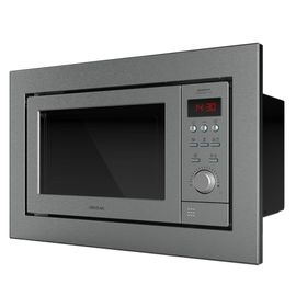 Cecotec Micro-ondes encastrable numérique et tactile GrandHeat 2500 Built-in Touch SteelBlack, 900 W de puissance. 25 L, gril de 1000 W, 8 fonctions préréglées, Minuterie Acier