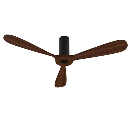 Cecotec Ventilateur de plafond avec télécommande et Wifi EnergySilence Aero 5500 Black Aqua Connecté. 40 W, Diamètre 52", 3 Lames, Protection IP44, Mode hiver-été, Minuterie
