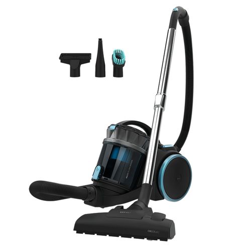 Cecotec Aspirateur Traîneau sans Sac Conga Rockstar Multicyclonic XL. 800 W, Multicyclonique, 20 kPa, Capacité de 4 L, Filtres à Haute Efficacité, Tube Télescopique en Métal, Rayon d'action de 9m.