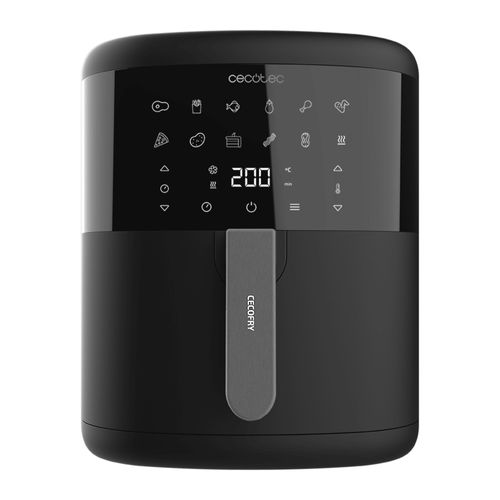 Cecotec Friteuse sans huile 6 L Friteuse à air chaud Cecofry Bombastik 6000. 1700 W, Technologie PerfectCook, Régulation de la température et du temps, Commande tactile, 12 modes, Minuterie