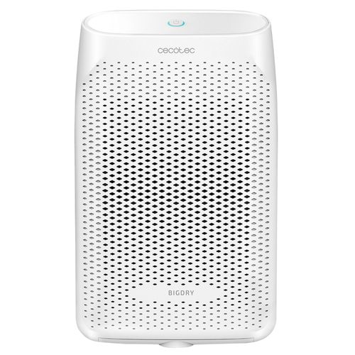 Déshumidificateur d'air Cecotec BigDry Series 2000-750 ml/jour, réservoir amovible de 0,6 à 2 litres, 2 vitesses, 2 niveaux de déshumidification, portée de 20 m2 à 25 m2, fonction de nettoyage.