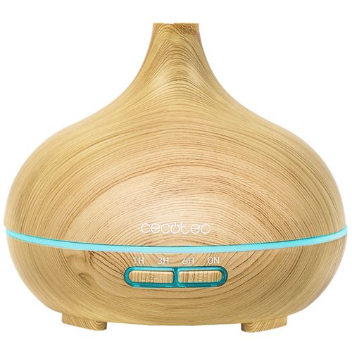 Cecotec Pure Aroma 300 Yang. Humidificateur ultrasonique et diffuseur d¿arôme 300 ml. Minuterie 10 heures. 7 couleurs LED. Aromathérapie. Ultrasilencieux.