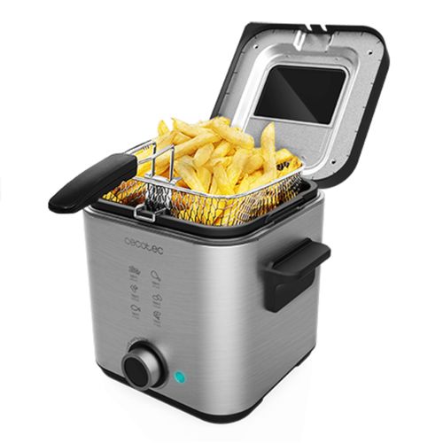 Cecotec CleanFry Advance 1500 Friteuse électrique avec huile 1,5 L Inox