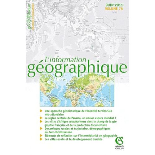 L'information Géographique N° 75, Juin 2011