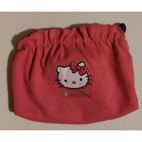 Hello Kitty - Pochette zippée - Tissu - Rose
