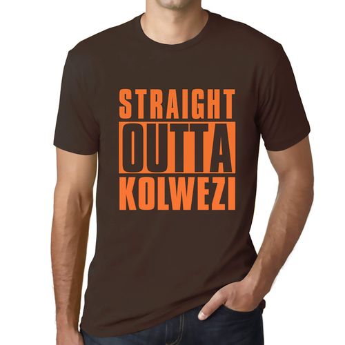 Homme Tee-Shirt Tout Droit Sorti De Kolwezi - Straight Outta Kolwezi - T-Shirt Graphique Éco-Responsable Vintage Cadeau Nouveauté