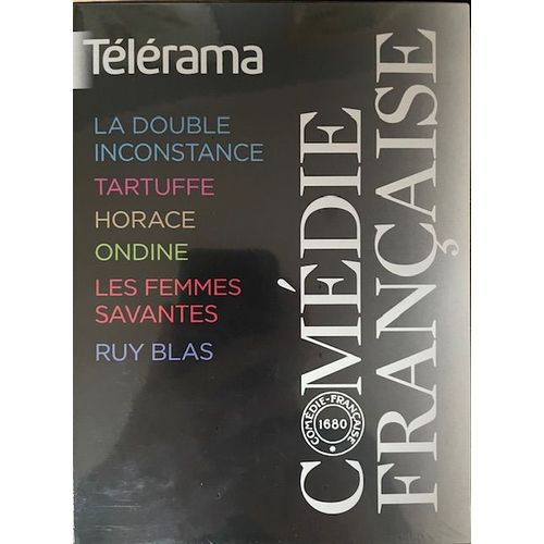 Comédie Française Télérama Coffret 6 Dvd (La Double Inconstance, Tartuffe, Horace, Ondine, Les Femmes Savantes, Ruy Blas)
