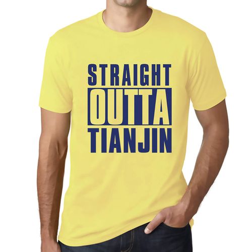 Homme Tee-Shirt Tout Droit Sorti De Tianjin - Straight Outta Tianjin - T-Shirt Graphique Éco-Responsable Vintage Cadeau Nouveauté