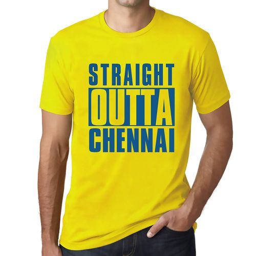 Homme Tee-Shirt Tout Droit Sorti De Chennai - Straight Outta Chennai - T-Shirt Graphique Éco-Responsable Vintage Cadeau Nouveauté