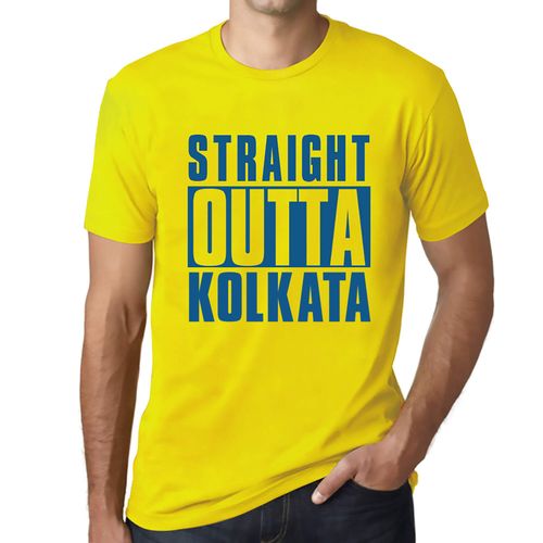 Homme Tee-Shirt Tout Droit Sorti De Kolkata - Straight Outta Kolkata - T-Shirt Graphique Éco-Responsable Vintage Cadeau Nouveauté
