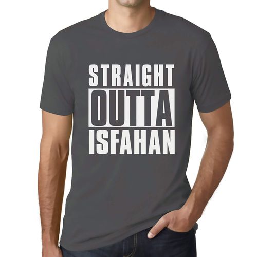 Homme Tee-Shirt Tout Droit Sorti D'ispahan - Straight Outta Isfahan - T-Shirt Graphique Éco-Responsable Vintage Cadeau Nouveauté