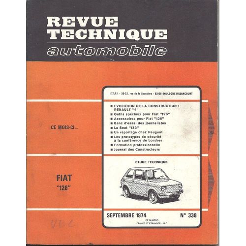 Rta N° 338 ¿ Fiat 126 ¿ Evolution Renault R4¿ Oct 1974