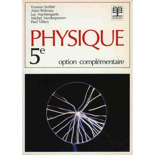 Physique 5e Année Option Complémentaire