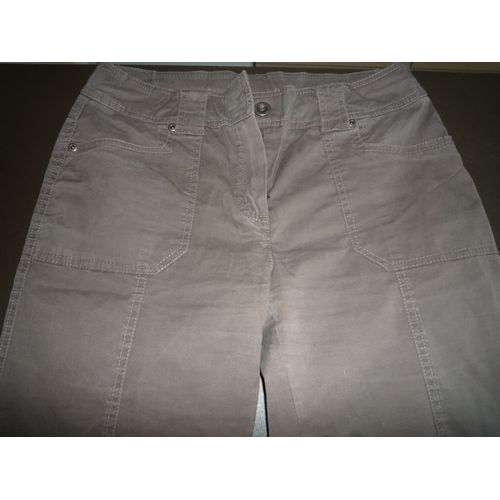 Pantacourt Kaki Foncé Camaïeu