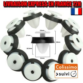 X10 Clips De Fixation Garniture Porte Peugeot Partner 407 807 Modus Ph. 1 Et 2 Clio 3