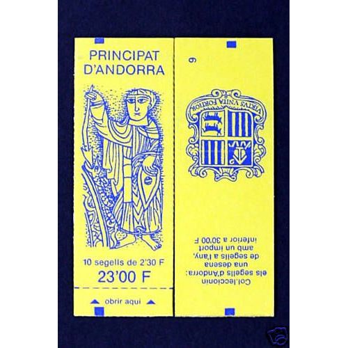 Carnet N°3 (Fermé) 2 Bandes Verticales De 5 Timbres - Blason D'andorre