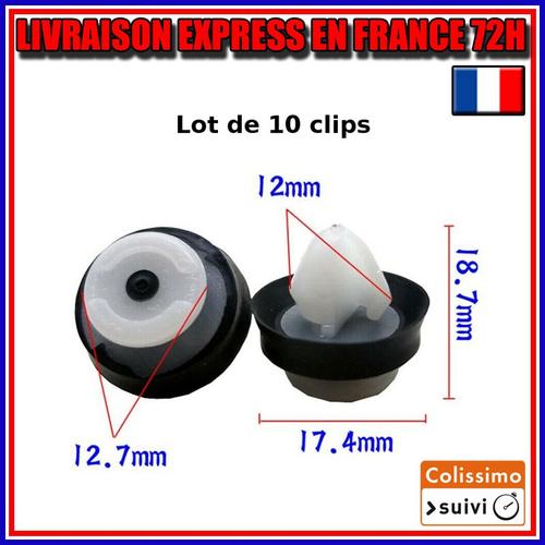 10x Clips De Fixation Garniture Porte Pour Citroen Renault Fiat Dacia 6991.Y8