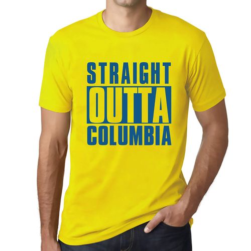 Homme Tee-Shirt Tout Droit Sorti De Columbia - Straight Outta Columbia - T-Shirt Graphique Éco-Responsable Vintage Cadeau Nouveauté