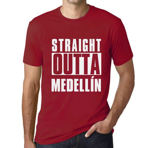 Homme Tee-Shirt Tout Droit Sorti De Medellín - Straight Outta Medellín - T-Shirt Graphique Éco-Responsable Vintage Cadeau Nouveauté