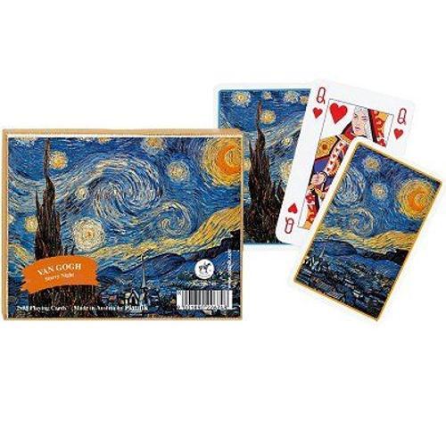 Jeu De Cartes : Van Gogh : Nuit Étoilée 2 X 55 Cartes