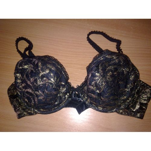 Soutien-Gorge Noir Et Or