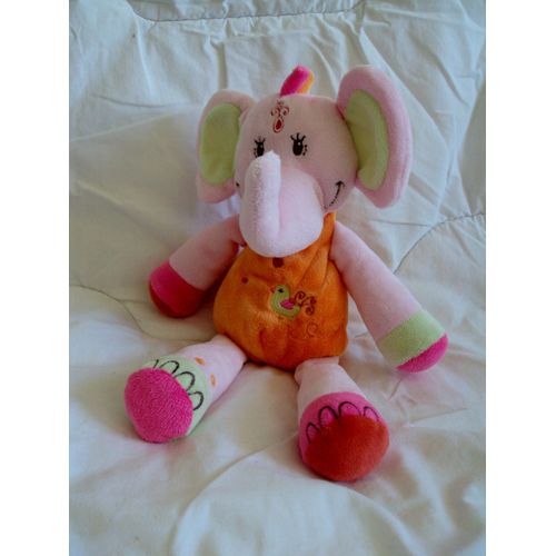 Doudou Éléphant Rose By Nicotoy