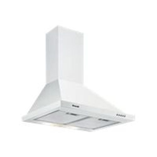 Brandt AD1006W - Hotte - hotte décorative - largeur : 60 cm - profondeur : 50 cm - evacuation & recyclage - blanc