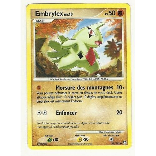 Pokemon - Embrylex Niv.18 Pv50 87/123 - Version Normale - Vf