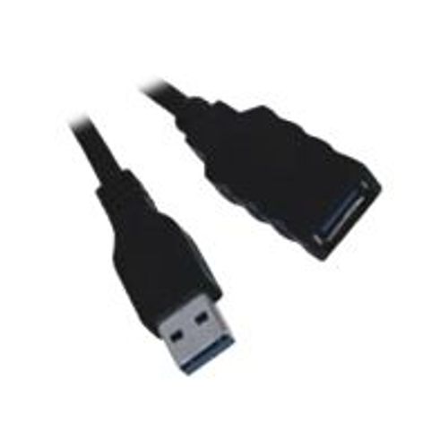 MCL - Rallonge de câble USB - USB type A (M) pour USB type A (F) - USB 3.0 - 5 m - noir