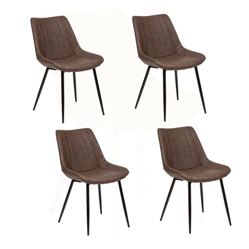 Lot De 4 Chaises Olwen - Marron