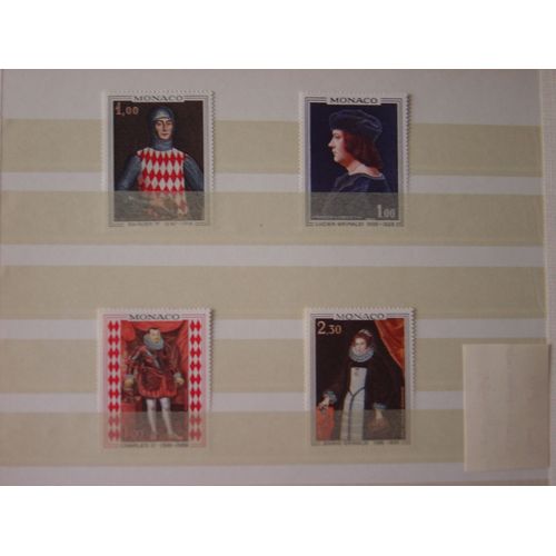 Monaco - Série Complète De 4 Timbres Neufs De 1967 : Portraits