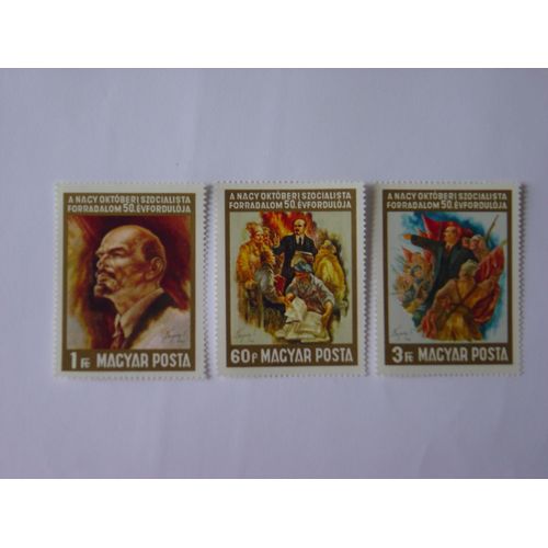 Hongrie - Série Complète De 3 Timbres Neufs De 1966 : Socialisme