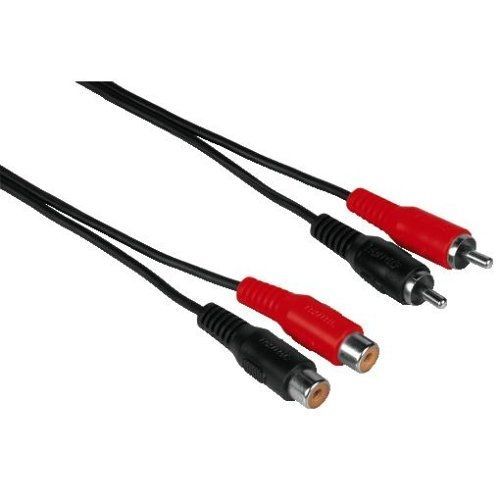 HAMA - RALLONGE 2 RCA MÂLES/2 RCA FEMELLES - 1,50 M - 00043245