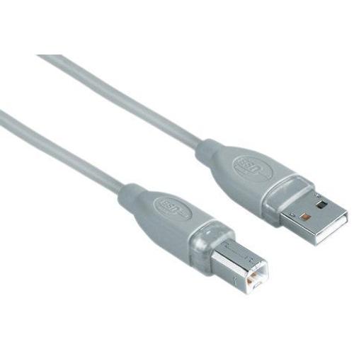 Hama - Câble USB - USB (M) pour USB type B (M) - 1.8 m - gris