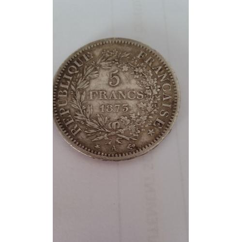 Vends Pièce De 5 Franc De 1875