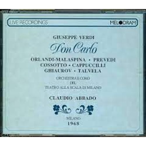 Don Carlo - Giuseppe Verdi - Coffret 2 Cd
