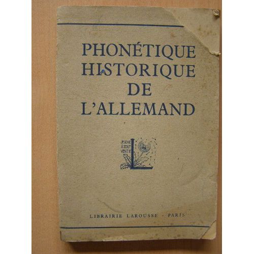 Phonétique Historique De L'allemand