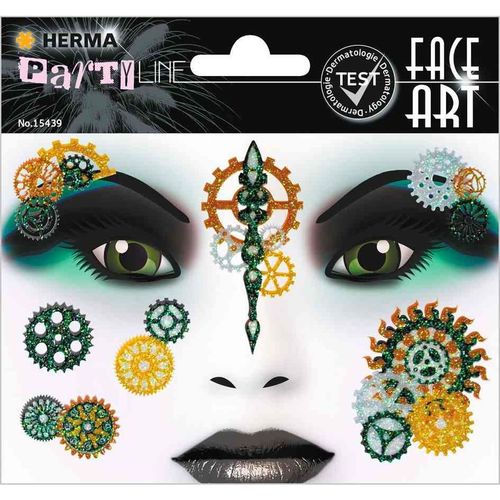 Herma Face Art Sticker Visage "Steam Punk Marie"