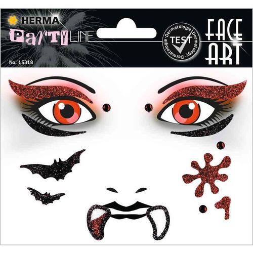 Herma Face Art Sticker Visage "Vampire"
