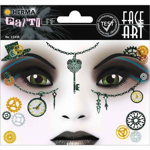 Herma Face Art Sticker Visage "Steam Punk Amelia"
