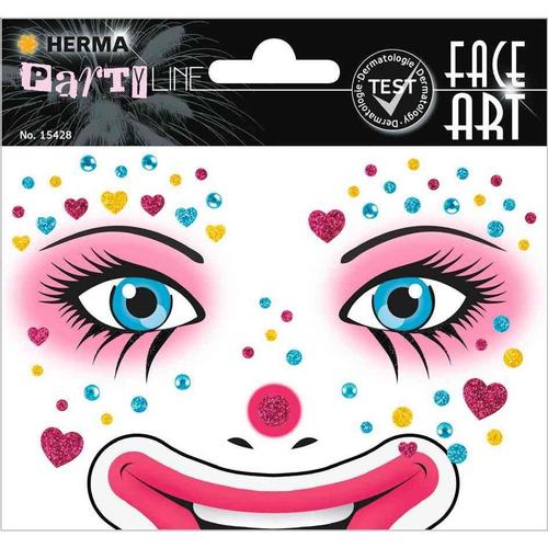 Herma Face Art Sticker Visage "Clown Annie"